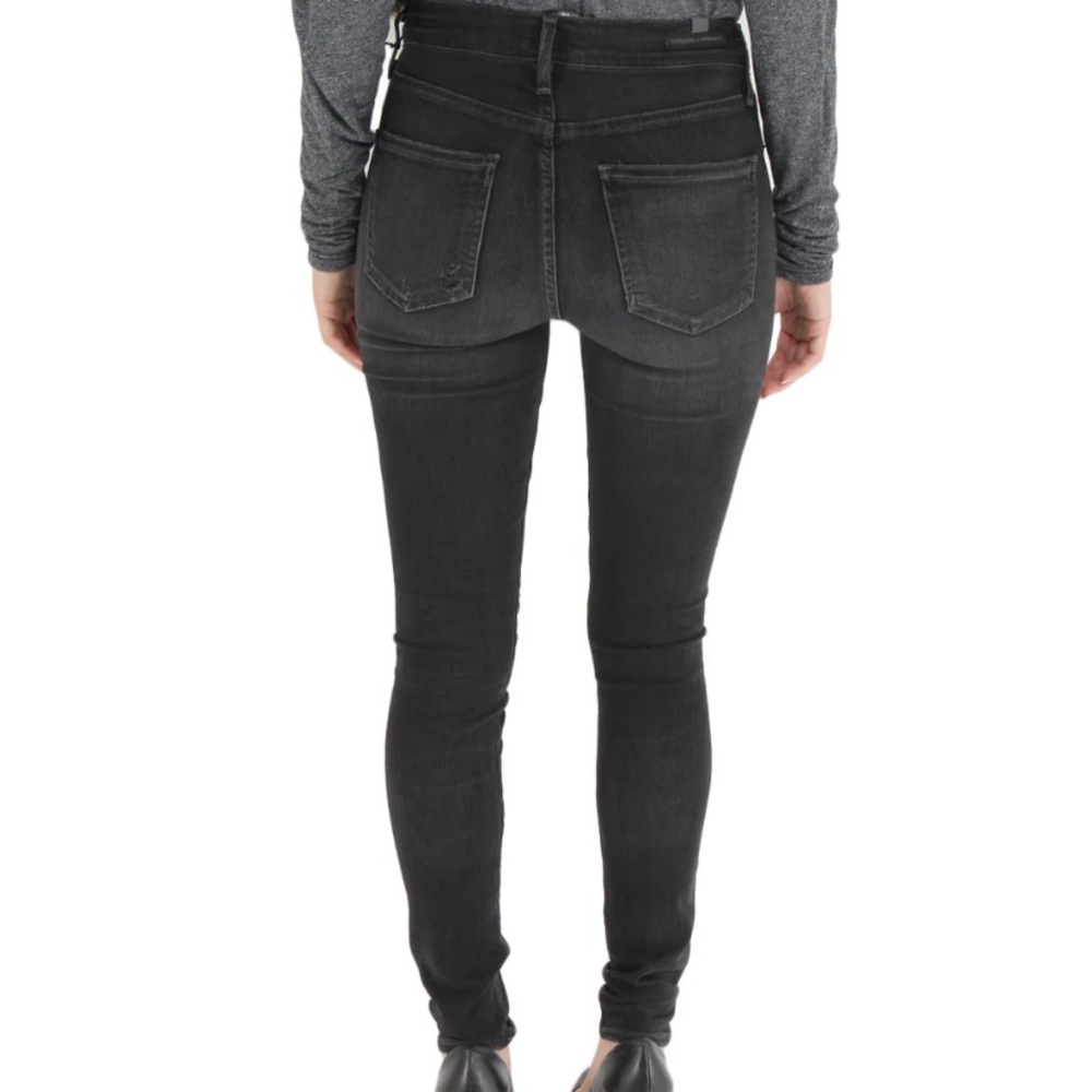 Citizens of Humanity Dark Grey Rocket Skinny Jeans, Size 30